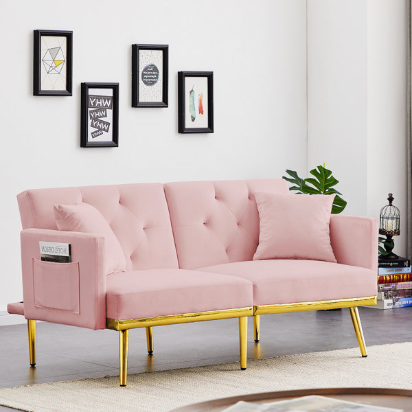 Mercer41 Renorda Upholstered Sofa Modern Sofa Living Room Couch Living